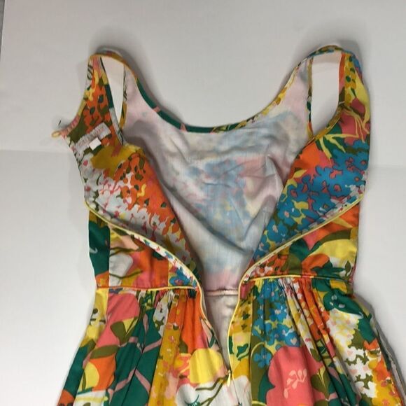 Tori Richard Honolulu Sleeveless Floral Sundress – Tropical Resort Wear - Picture 9 of 11